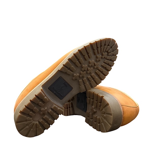 POLO RALPH LAUREN TWO-TONE DERBY BOOTS - Picture 8 of 10